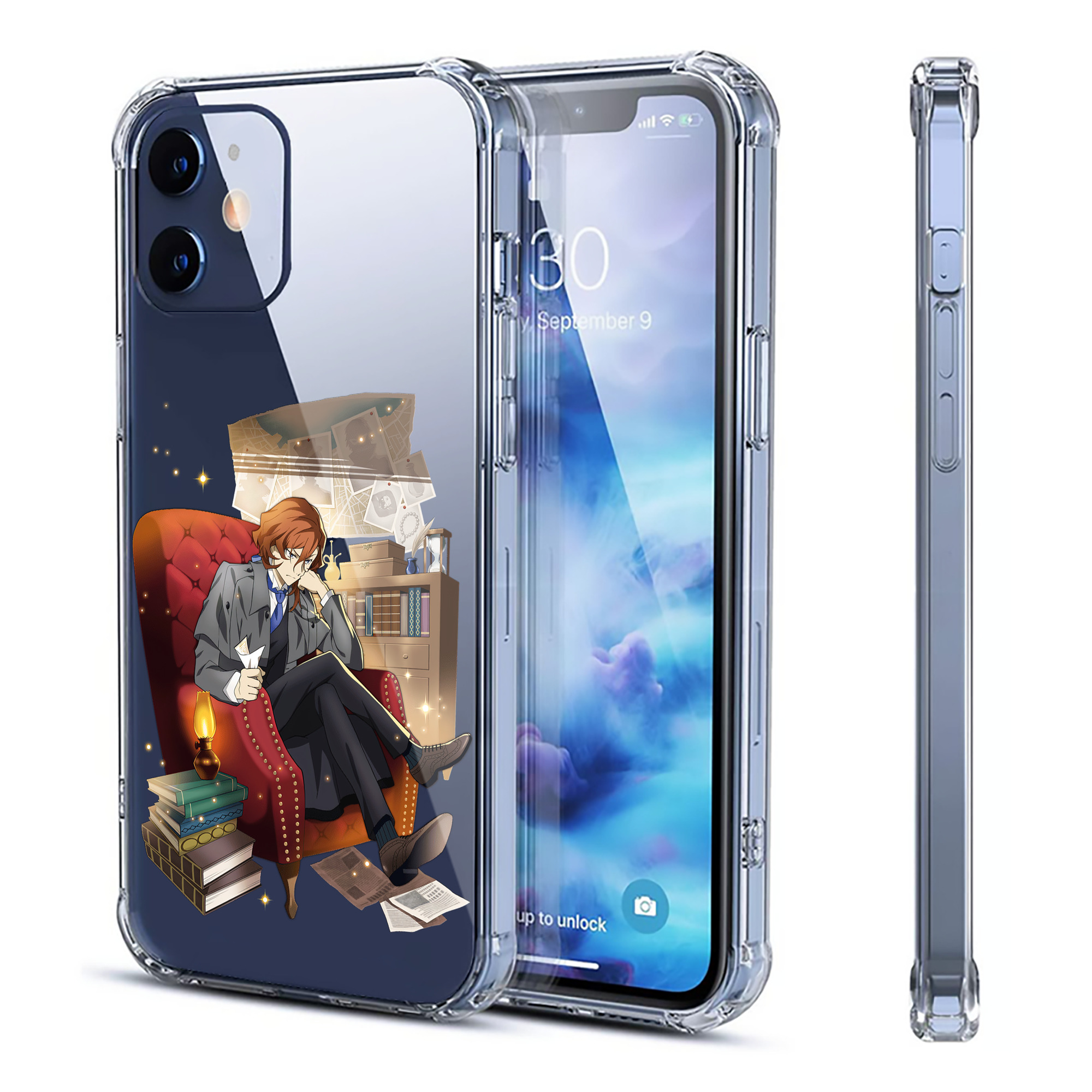 （画像用） 文豪ストレイドッグス Bungo Stray Dogs 【iPhone 12シリーズ対応】透明スマホケース（クリアソフトケース）